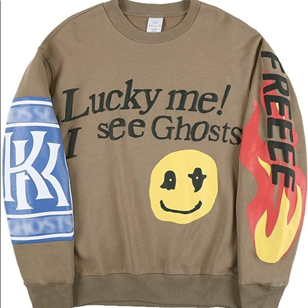 Kanye lucky me I see ghosts crewneck